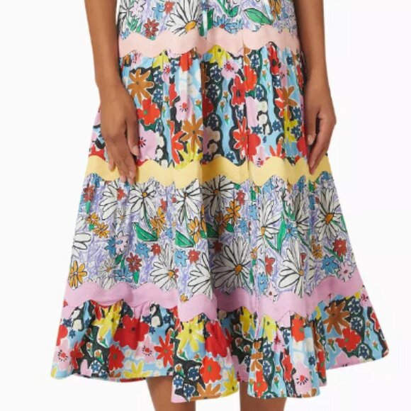 Celia B Ric Rac Dress Size S (4-6 US) Colorful Floral - Picture 5 of 5